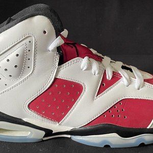 2021 Nike Air Jordan 6 Retro Carmine Size 6.5 Kids GS VNDS Rare 384665-106